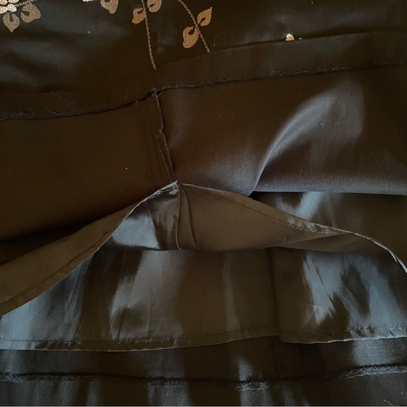 Black floral midi skirt - Picture 7 of 7